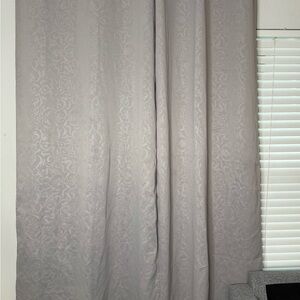 Elegant Gray Patterned Curtains